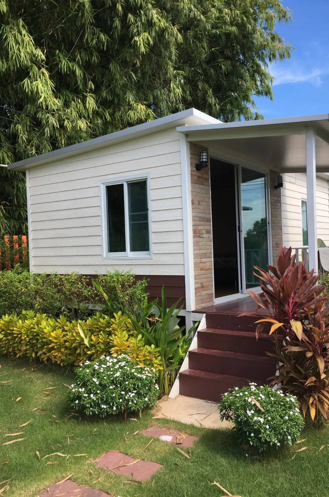 Backyard ADU construction and finished guest house project by ADU Builders Dallas