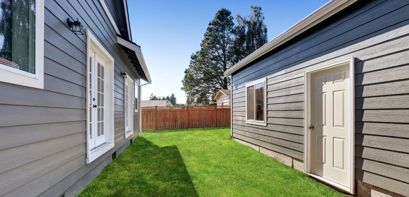 Garage conversion ADU transformation with private entry and finished exterior in Dallas Texas